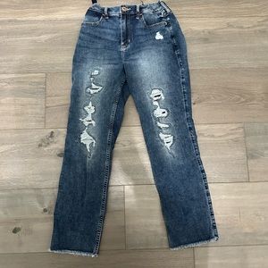 👖Abercrombie Kids👖 High-Rise Ankle Straight Jeans Girl 13/14